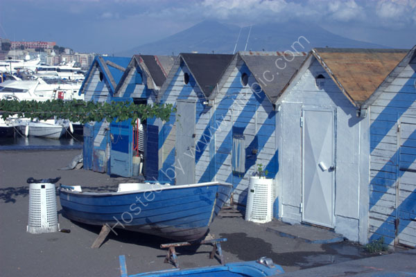 Huts and boat