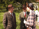 Tim Brooke Taylor David Hague and Anna Chancellor