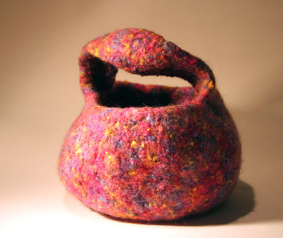 Pink mobius basket