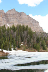 Wind River Lake frozen
