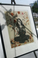 Falling Flowers in Mary Penley Exhibition 