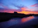 28 Fire at dawn, Grimsay
