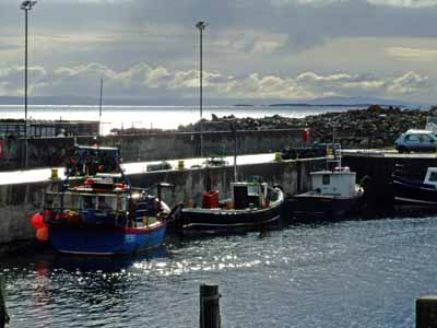35 Boats at Berneray harbour