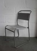 Bruno Pollack Chair with Grey Canvas Seat, £50