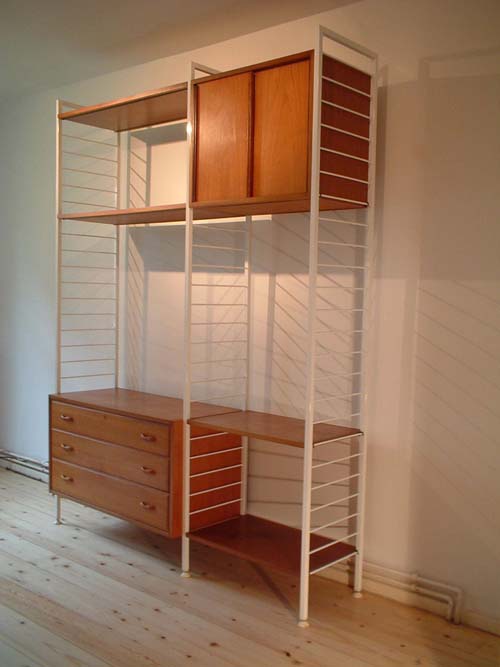 Ladderax Unit Furniture System, White Ladders, �430 H 201cm W 154.5cm D 40.5cm
