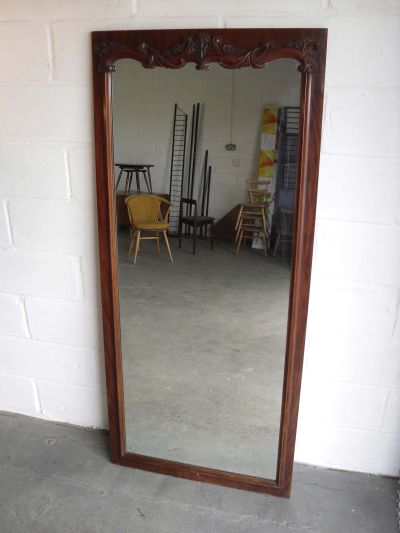 A Victorian mirror solid mahogany, suitable for home interiors or shop display, �250