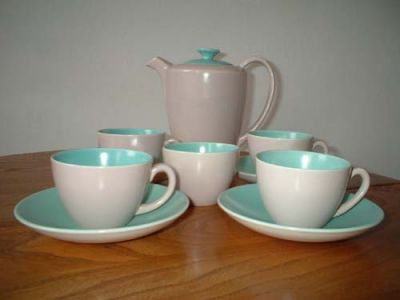 Poole Pottery Coffee Set, �55