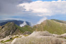 On the summit of Goatfell mountain