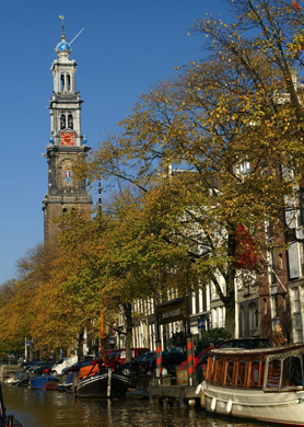 Amsterdam canal scene