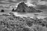 Sugar Loaf Rock in B/W