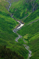 Chutes alpines dans le Keystone Canyon