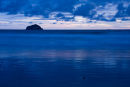 Coucher de soleil bleu sur le Pacifique