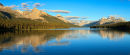 Lac Maligne au coucher du soleil