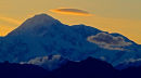 Mont Denali au coucher du soleil