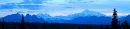 Mont Denali à l'aube - pano