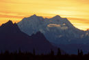 Mont Hunter au coucher du soleil