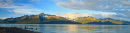 Resurrection Bay au coucher du soleil - pano