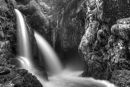Virgin Creek Falls - Noir et blanc