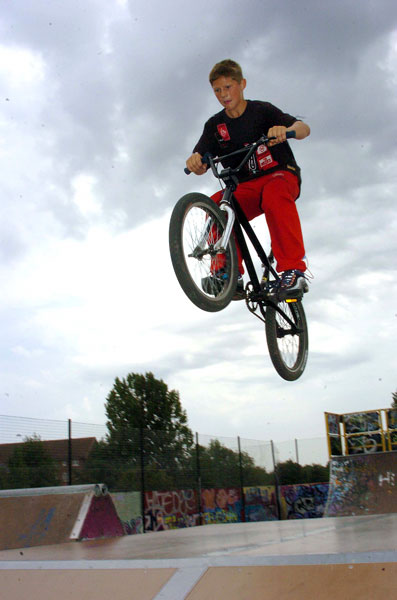 Cycle fun at council facility