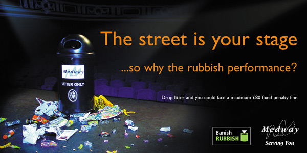 Anti litter publicity campaign