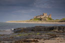 Bamburgh Castle in the evening light