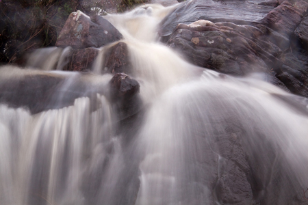 Waterfall Rushing down Bein Eighe
