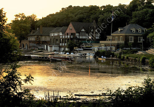 Boathouse Row at Sunset