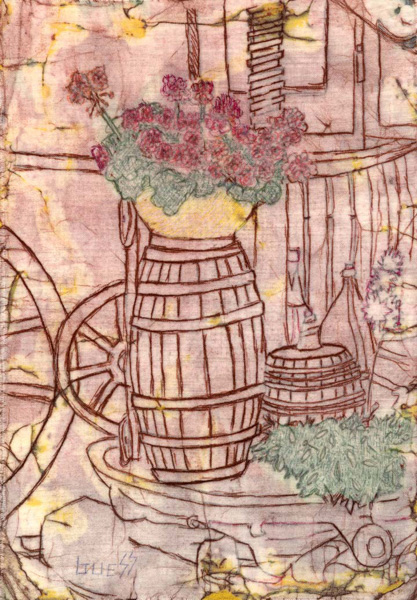 Wine Barrell Still Life