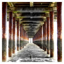 under the pier