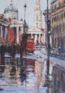 Wet Pavements Near National Gallery