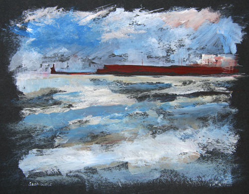 Seahouses from the shore