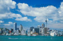 Auckland harbour and skyline, New Zealand