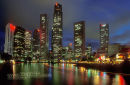 Boat Quay at night, Singapore