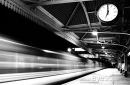 Nottingham Station speeding train