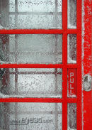 Red Phone Box in the snow