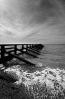 West Beach Littlehampton (1605 B+W)