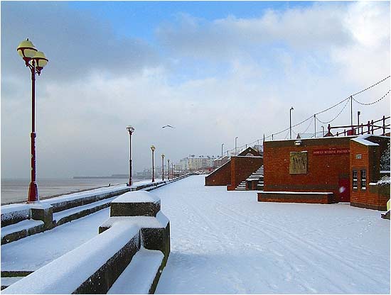 Snow on the prom