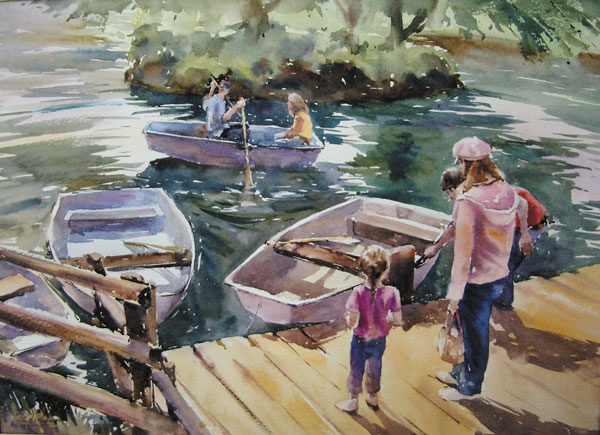Boating lake, Avon Valley. SOLD