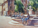 By the Fountain, Laura Place - SOLD
