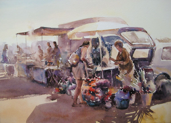 Flower Stall, Normandy
