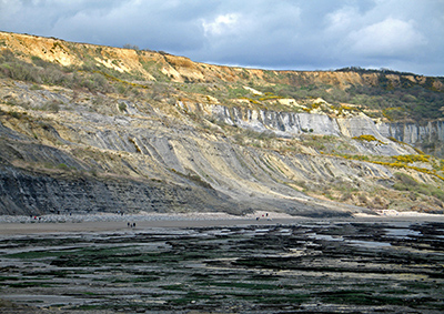 Black Venn on the Jurassic Coast World Heritage Site, between Lyme Regis and Charmouth