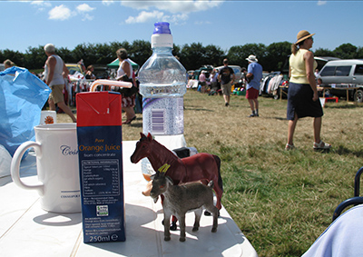 Car boot sale at Rousden, East Devon
