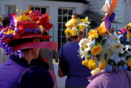 Easter bonnets, Lyme Regis 2007