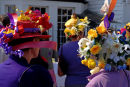 Easter bonnets, Lyme Regis 2007