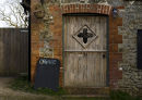Organic doorway at Kingcombe in Dorset