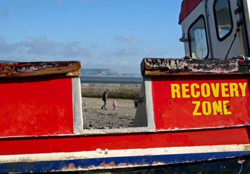 Rescue boat, Lyme Regis