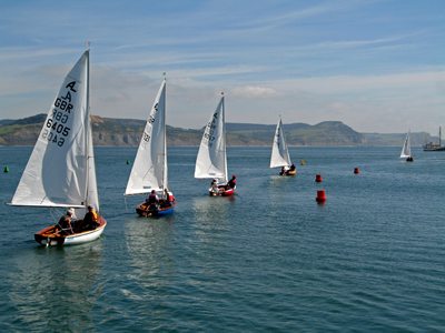 Setting sail, Lyme Regis