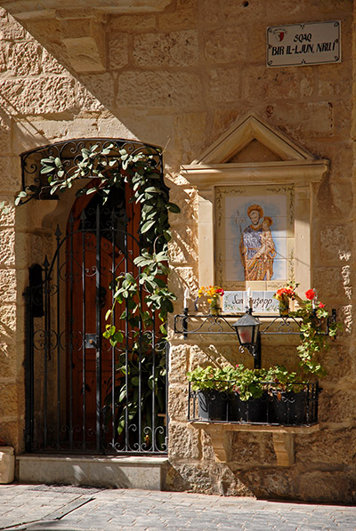 Shrine and door in Malta