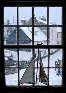 Snowy day in Lyme Regis. November 2005.
