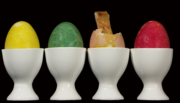 1st Place: Eggsactly one soldier - Author: Geoff France